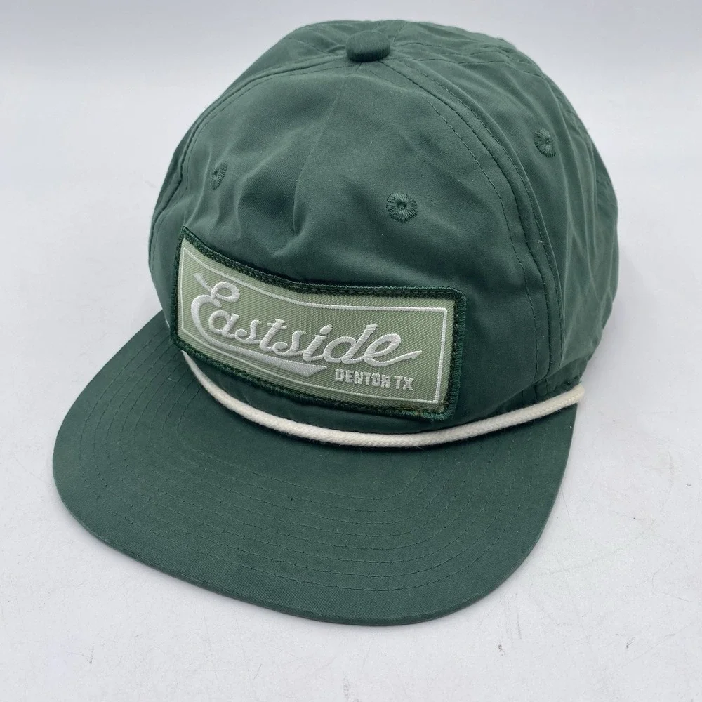 East side Denton Texas Hat Green Snapback Dad VGC See Pics